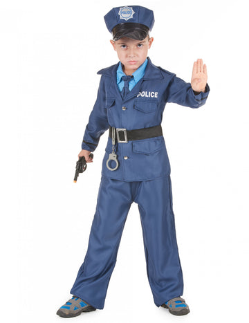 Costum al poliției albastre pentru copii