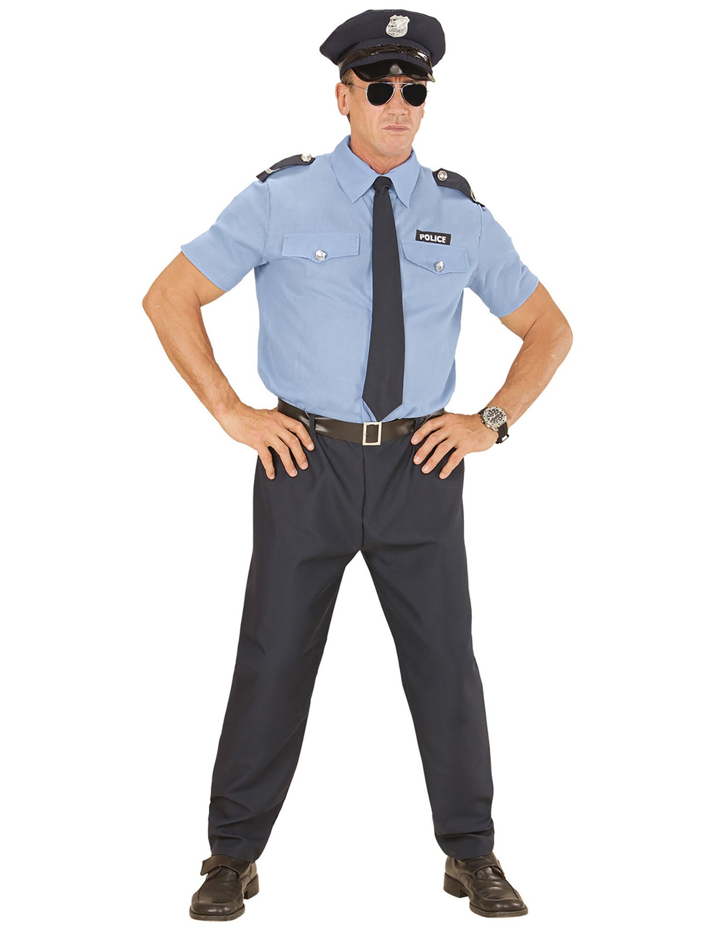 Costum de poliție albastră pentru bărbați
