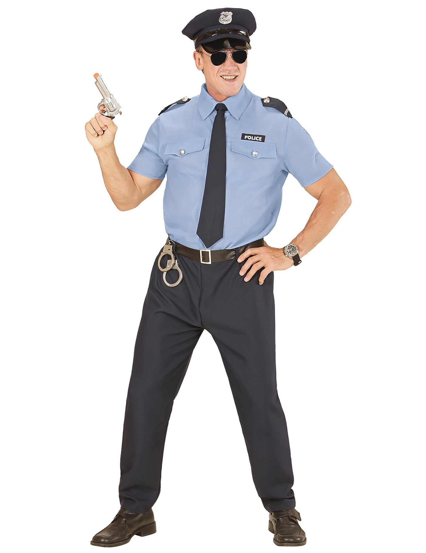 Costum de poliție albastră pentru bărbați