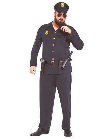 Costum de poliție cu dimensiuni mari pentru adulți