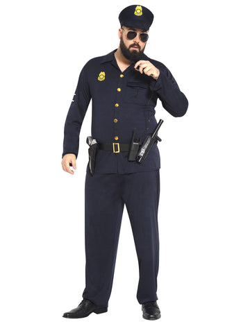 Costum de poliție cu dimensiuni mari pentru adulți