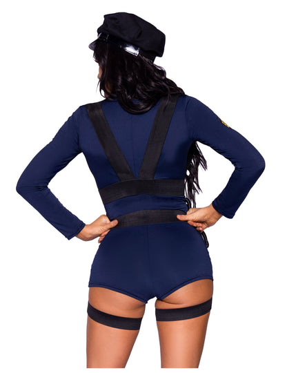 Costum sexy al poliției de combustibil pentru femei