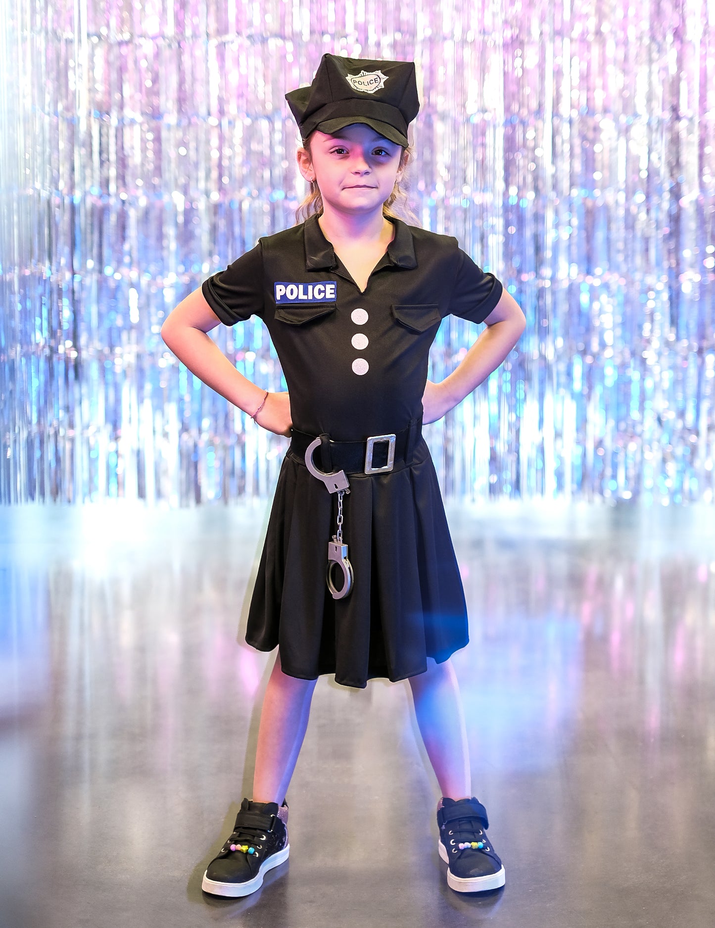 Costum de poliție Fată neagră