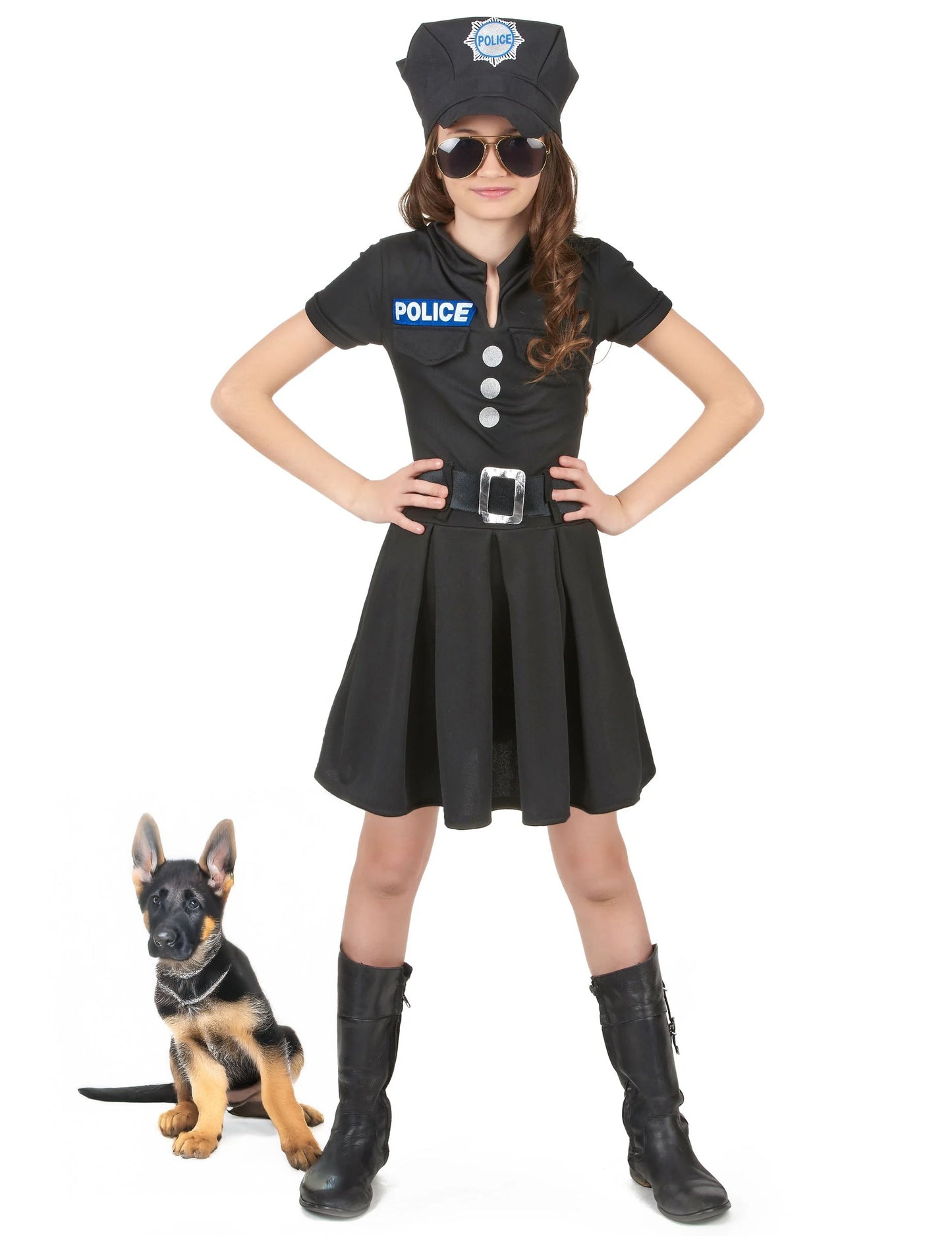 Costum de poliție Fată neagră