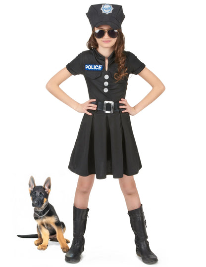 Costum de poliție Fată neagră
