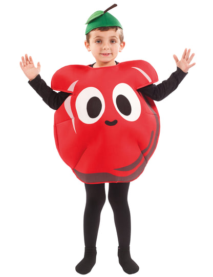 Costum de mere roșu pentru copii