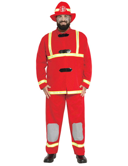 Costum de pompier de dimensiuni mari pentru adulți