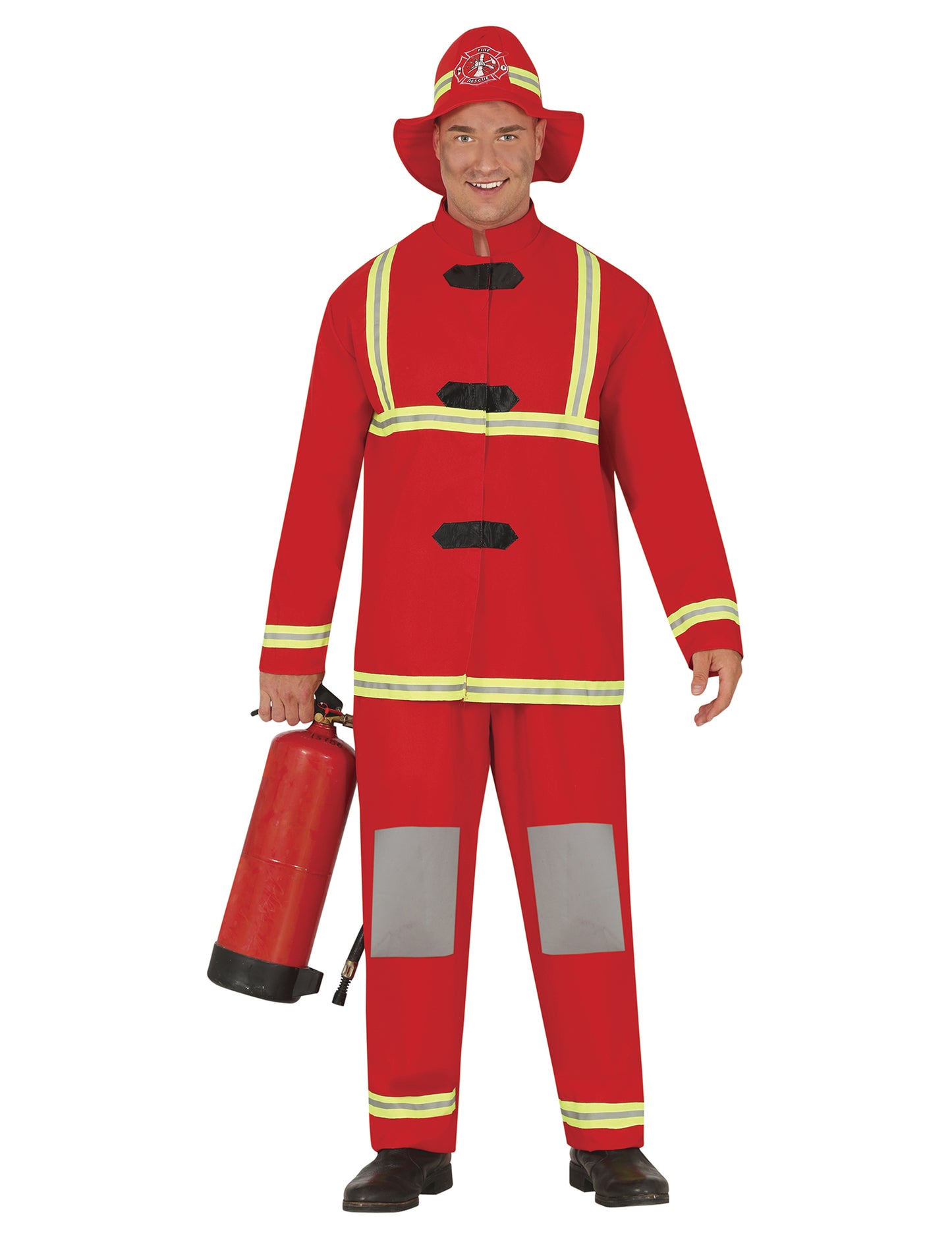 Costum de pompier de dimensiuni mari pentru adulți