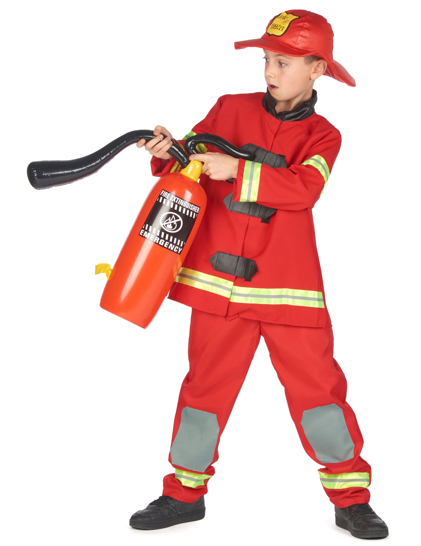 Costum de pompieri roșii pentru copii