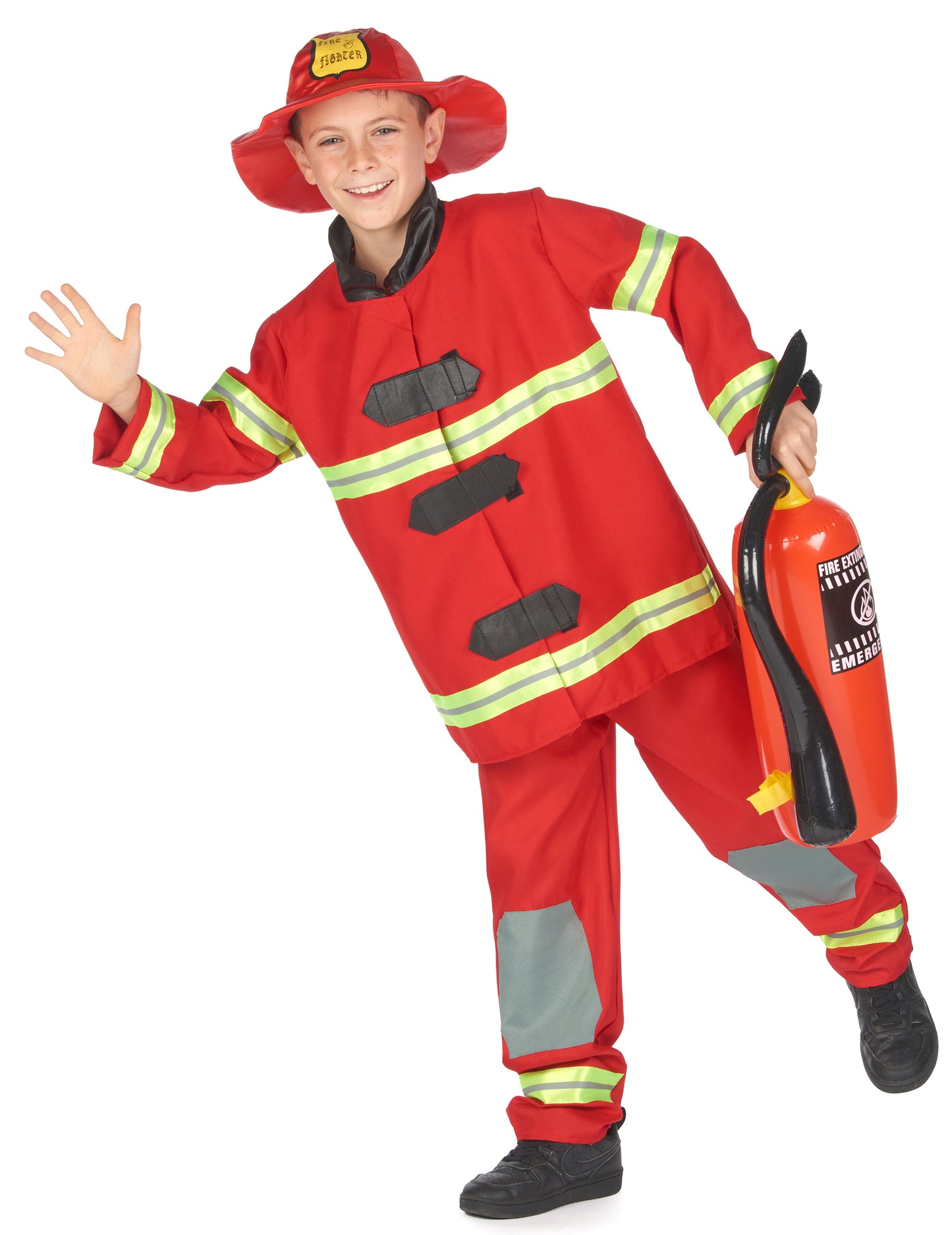 Costum de pompieri roșii pentru copii