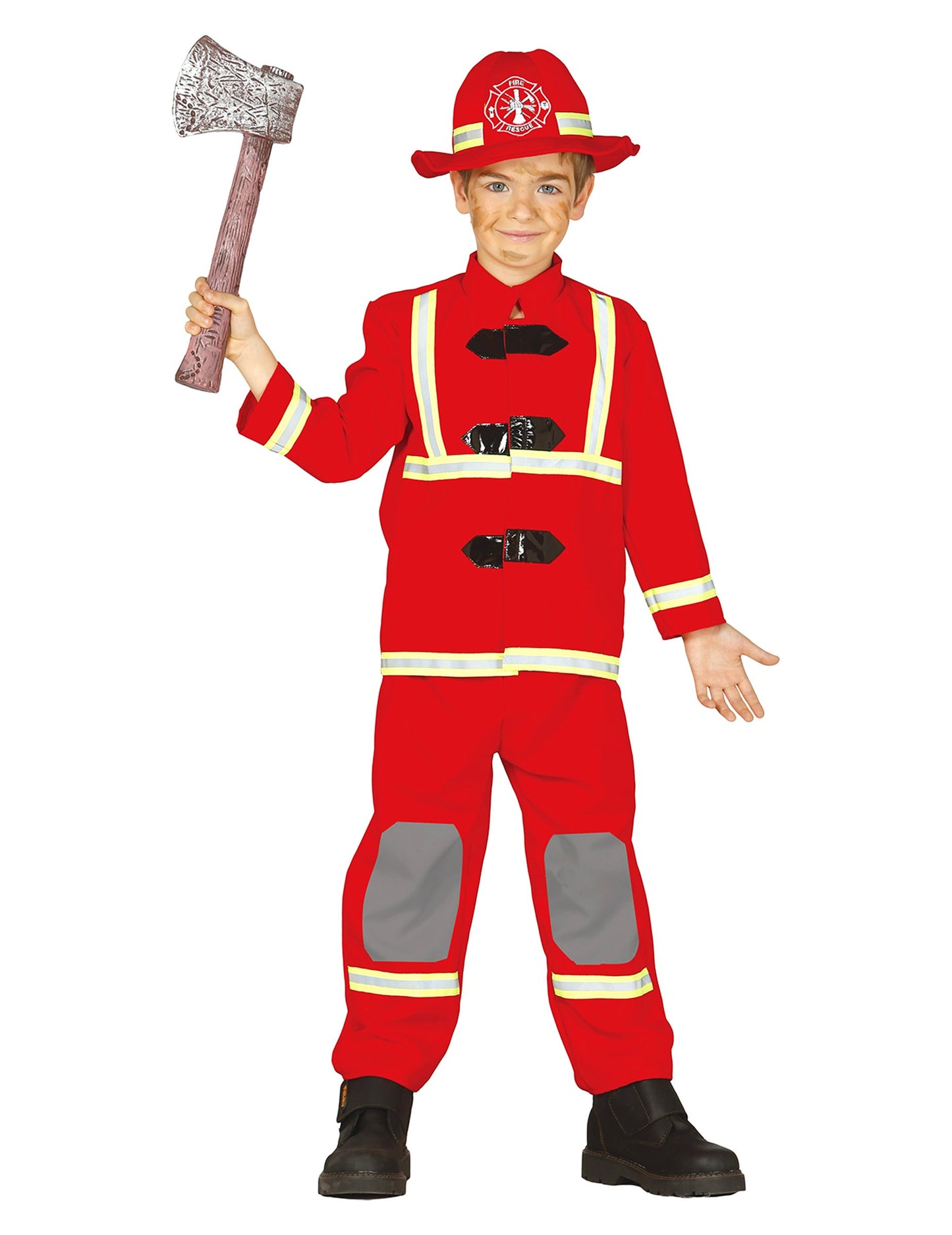 Costum de pompieri roșii pentru copii