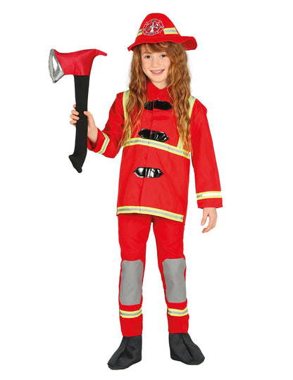 Costum de pompieri roșii pentru copii