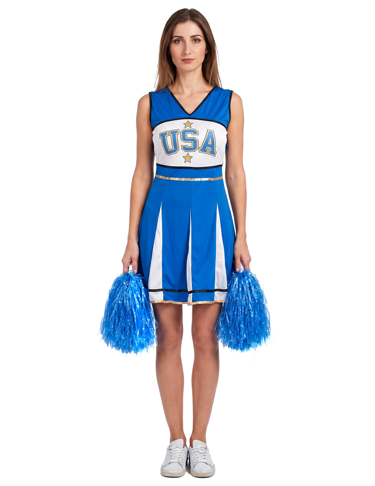 Pompom Girl USA Costum Blue Woman