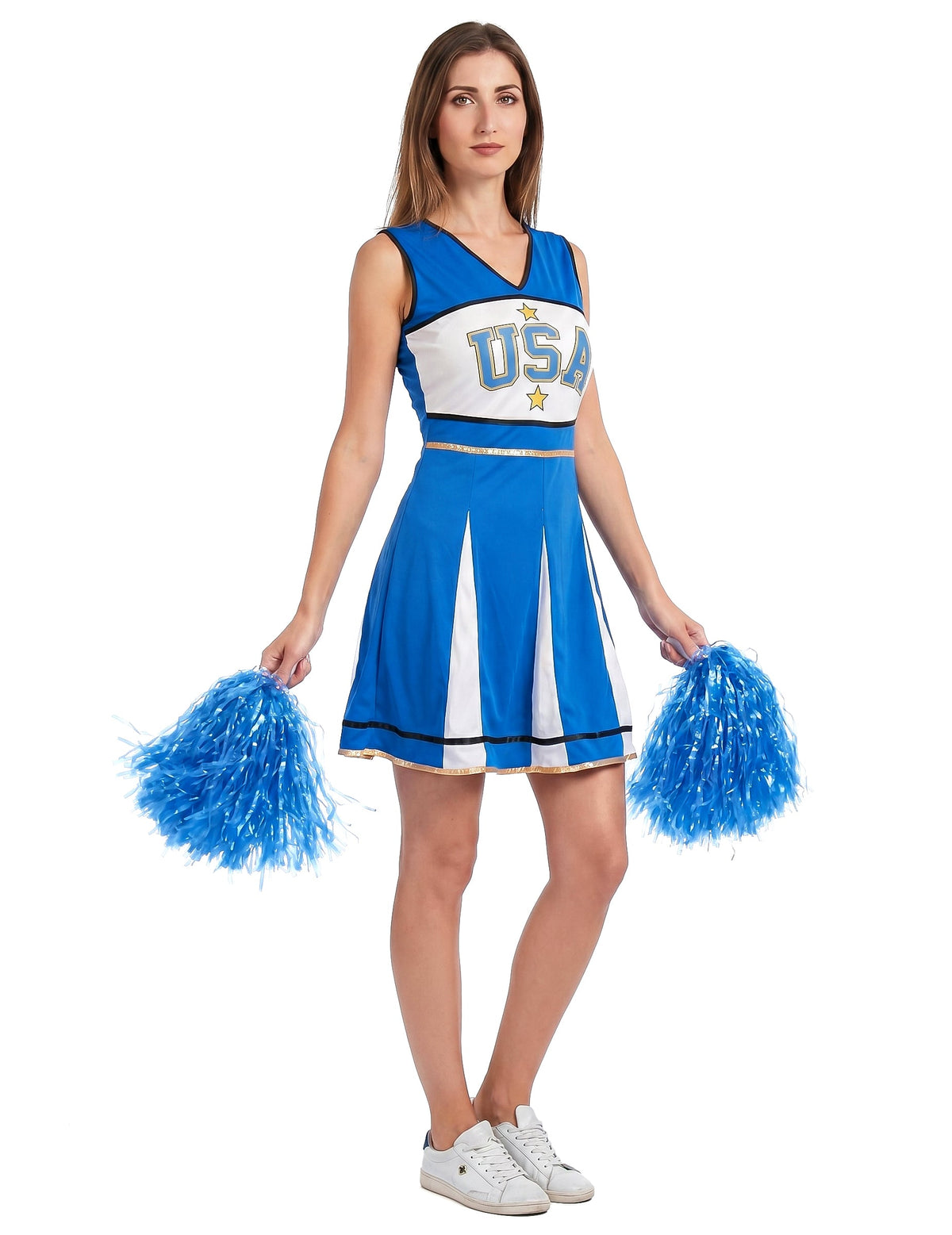 Pompom Girl USA Costum Blue Woman