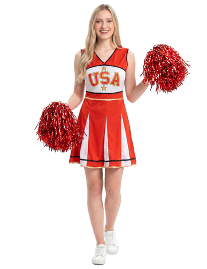 Pompom Girl USA Costum de femeie roșie