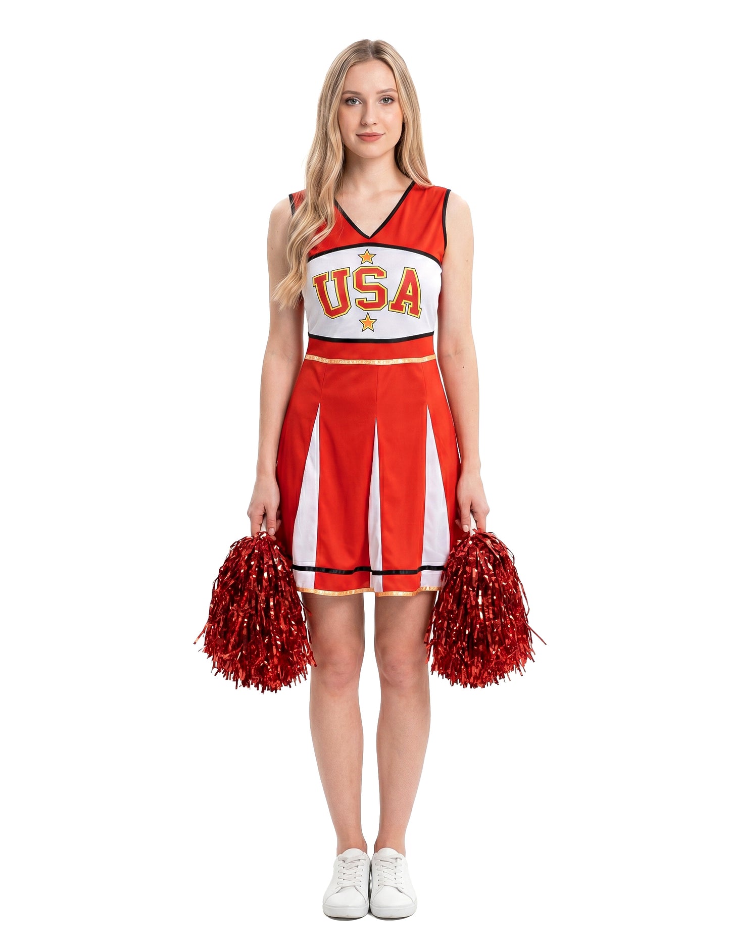 Pompom Girl USA Costum de femeie roșie