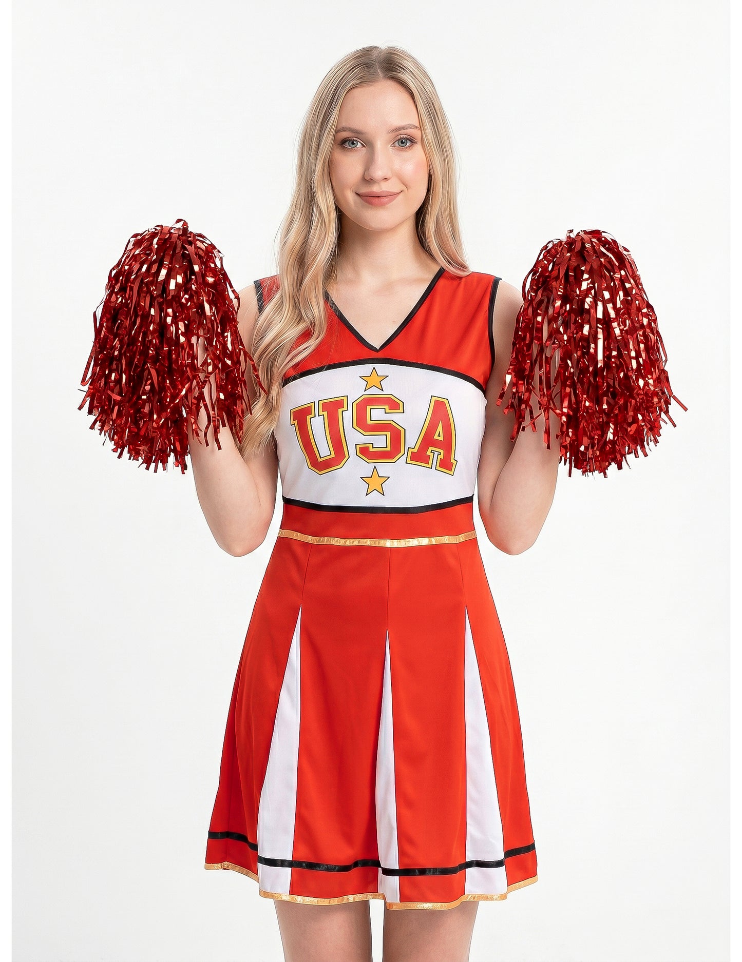 Pompom Girl USA Costum de femeie roșie