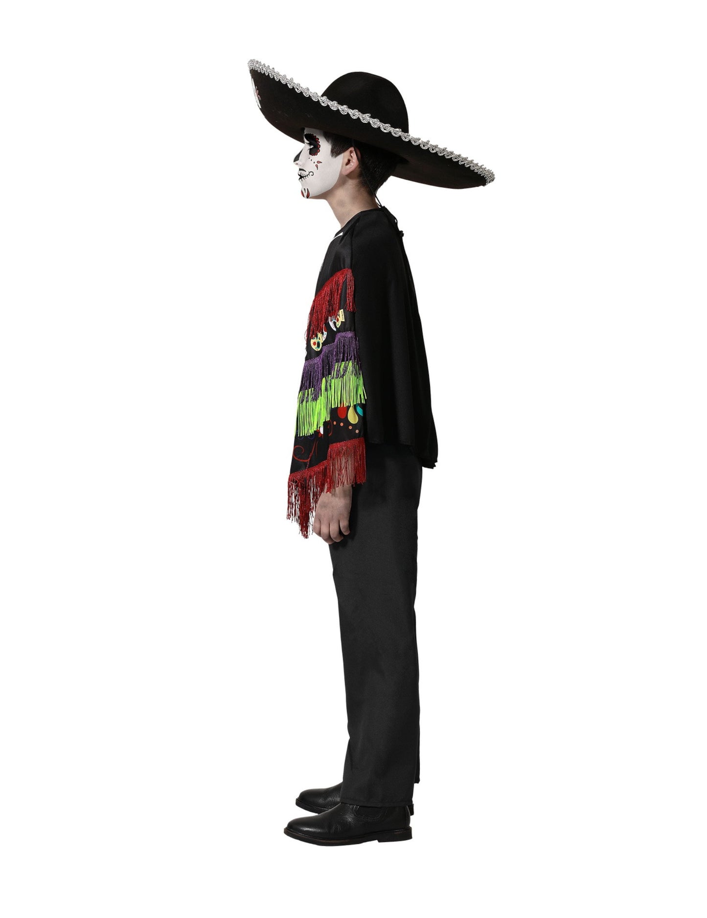 Poncho schelet deghizare dia de los muertos copil