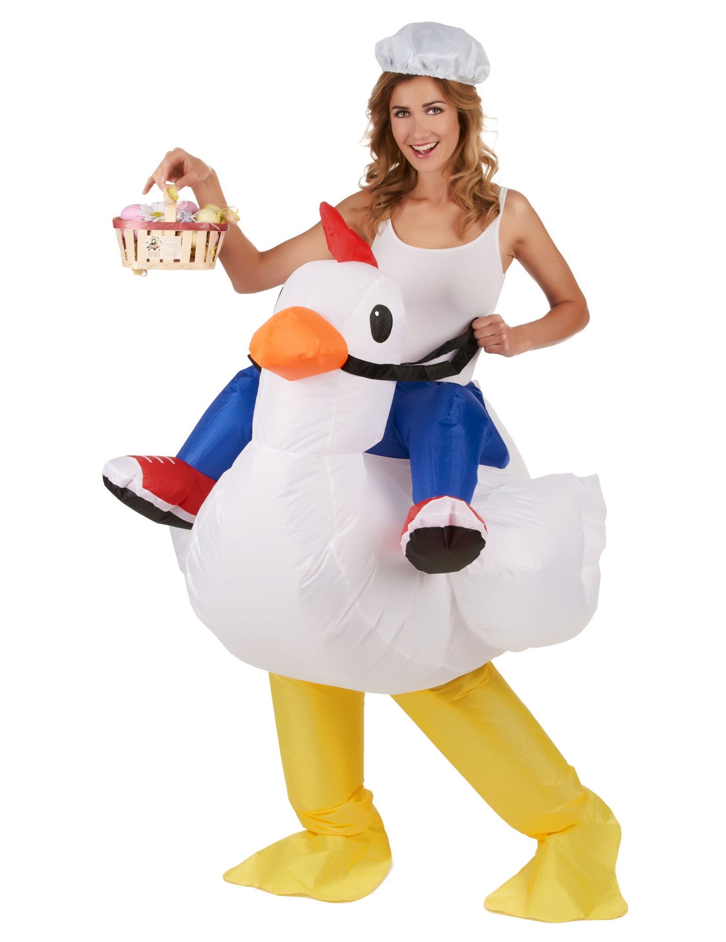 Costum de pui gonflabil pentru adulți