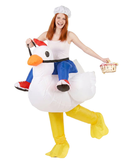 Costum de pui gonflabil pentru adulți