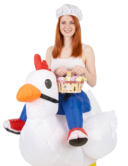 Costum de pui gonflabil pentru adulți