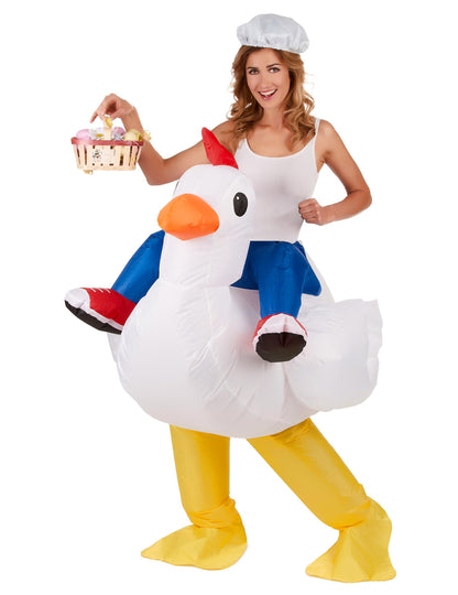 Costum de pui gonflabil pentru adulți