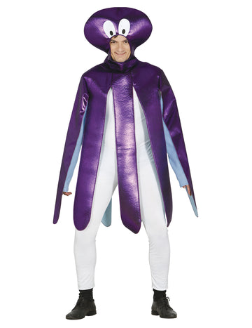Costum de caracatiță violet pentru adulți