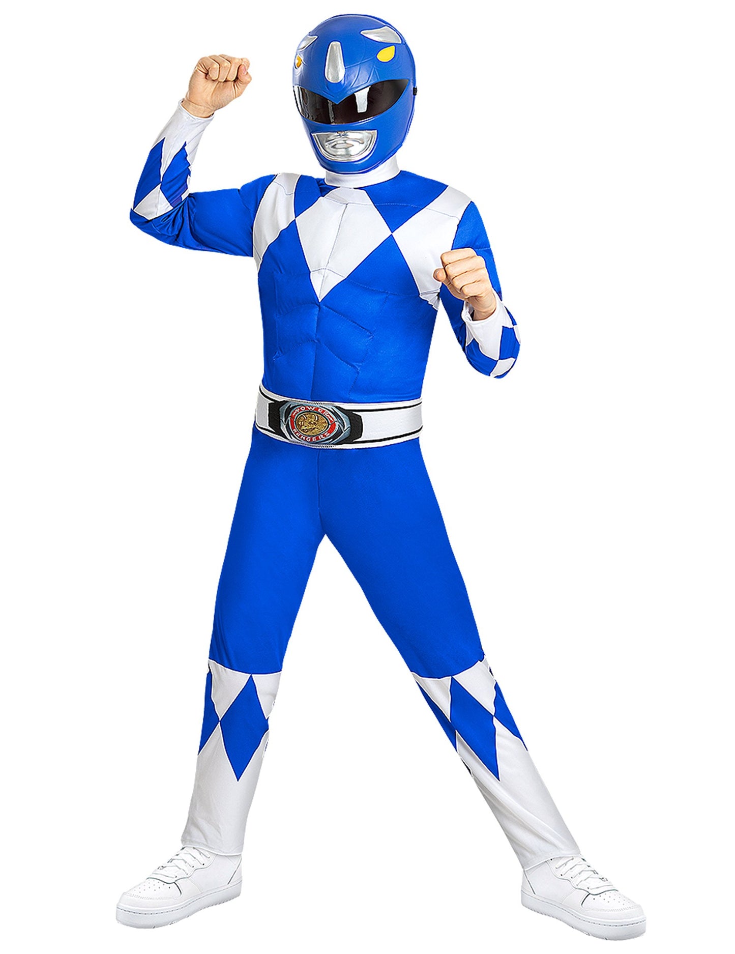 Costum Blue Power Ranger Musculos pentru Copii