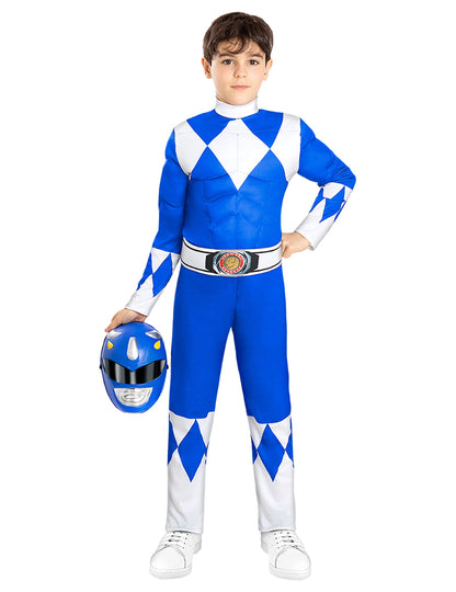 Costum Blue Power Ranger Musculos pentru Copii