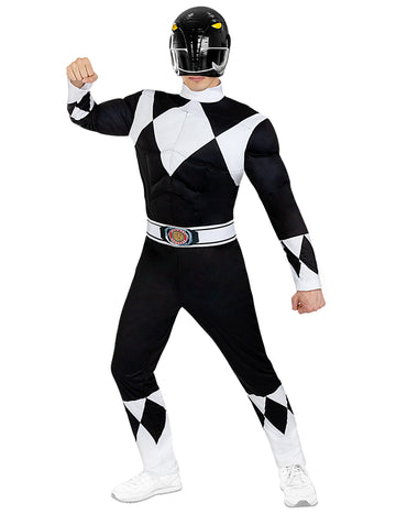 Costum Black Power Ranger pentru adulti