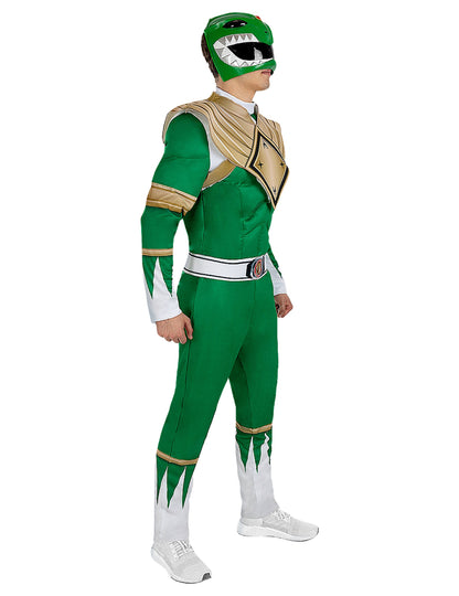 Costum Power Ranger verde pentru adulți