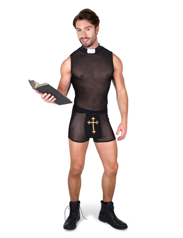 Bărbați preotul păcătos deghizat