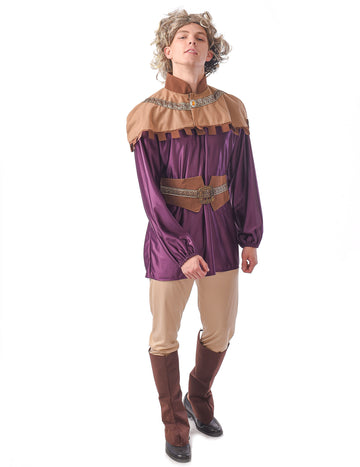 Costum de prinț medieval pentru bărbați