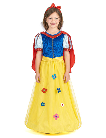 Vue de dos du déguisement princesse à fleur