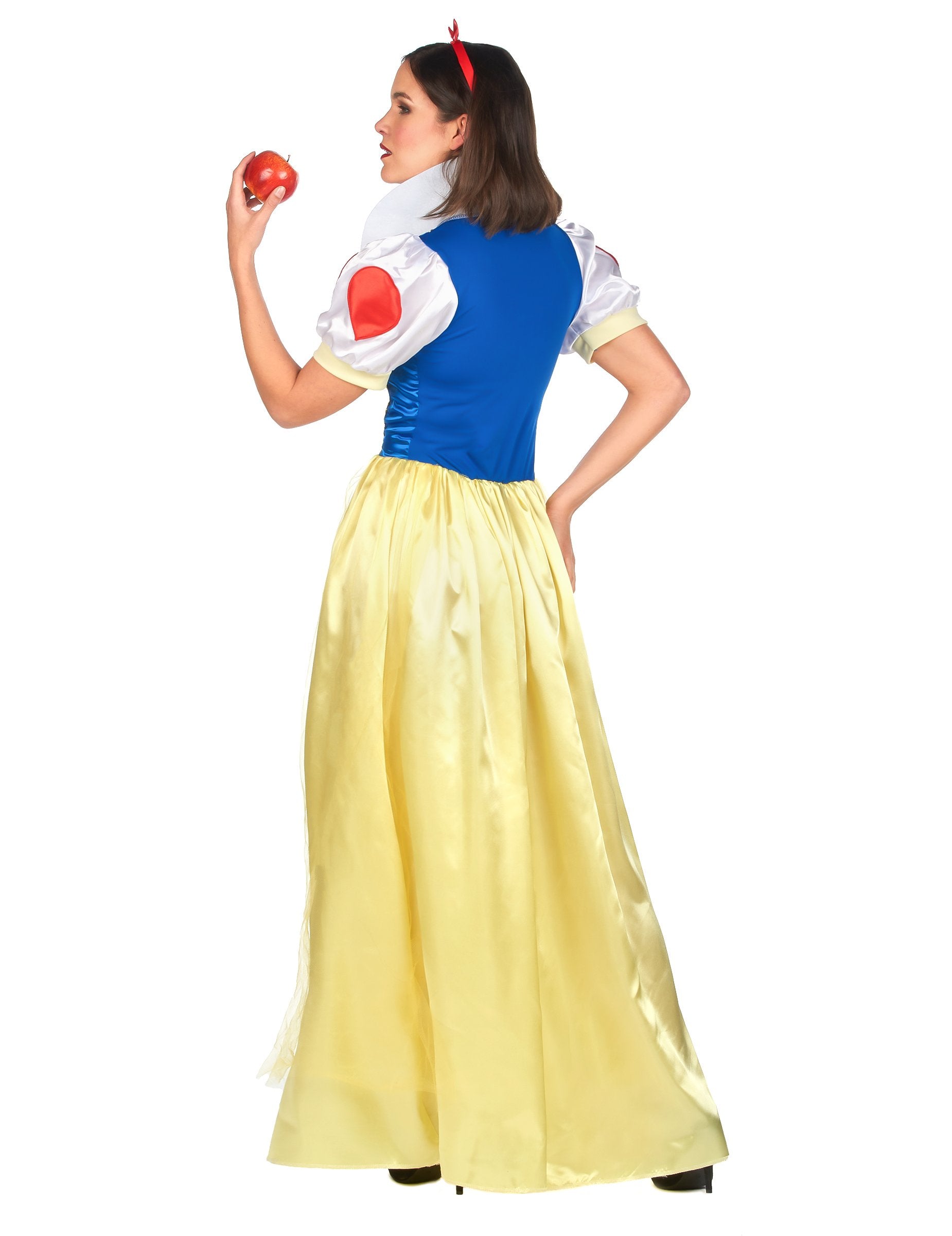 Vedere din spate a costumului de prințesă a zăpezii pentru femei