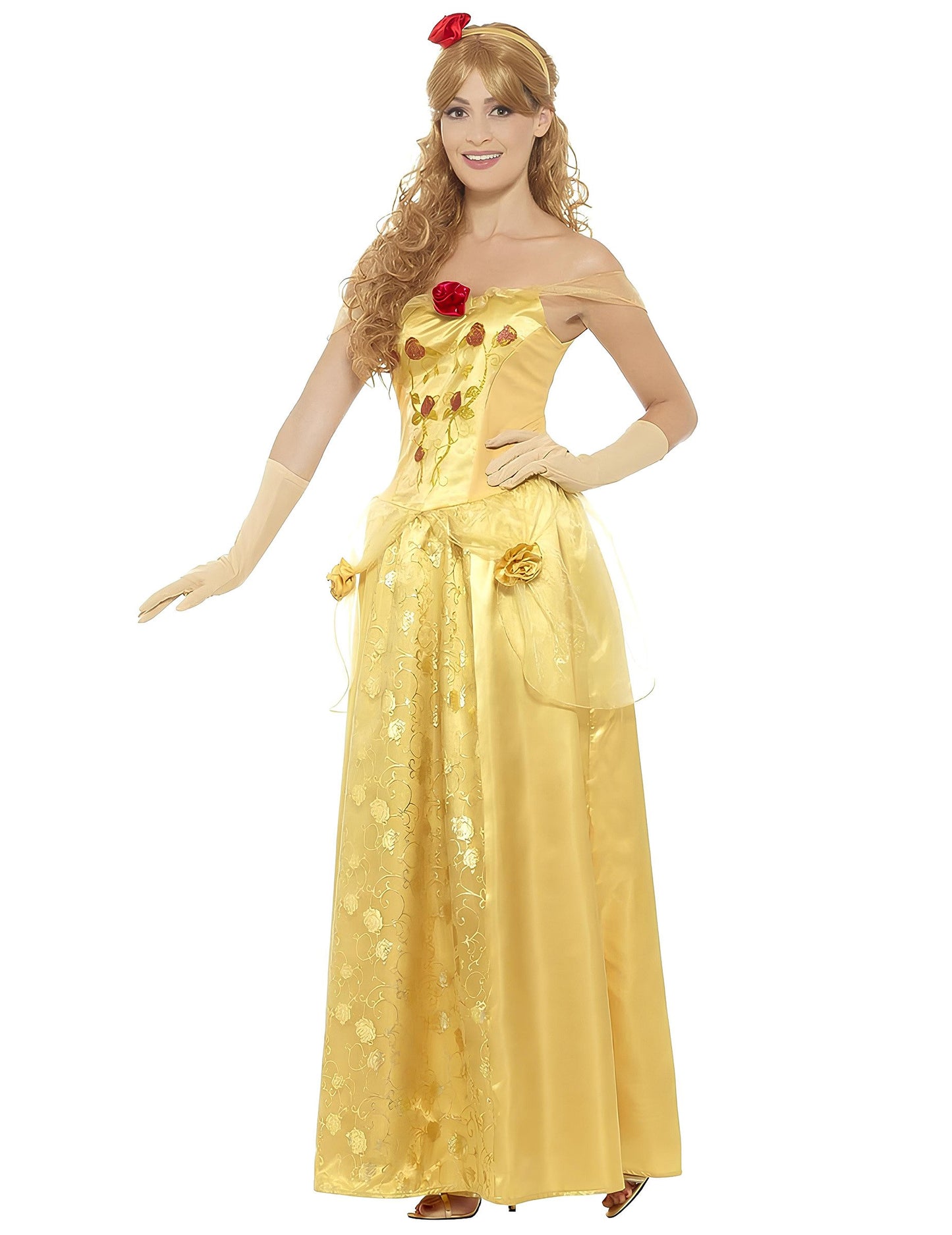 Costum prințesă de vise galbene femeie