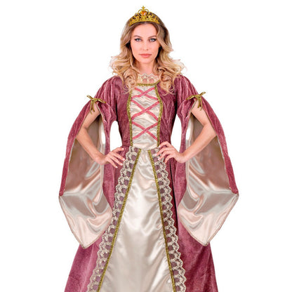 Prințesa medievală roz și albă deghizată prințesa medievală a femeilor