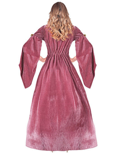 Prințesa medievală roz și albă deghizată prințesa medievală a femeilor