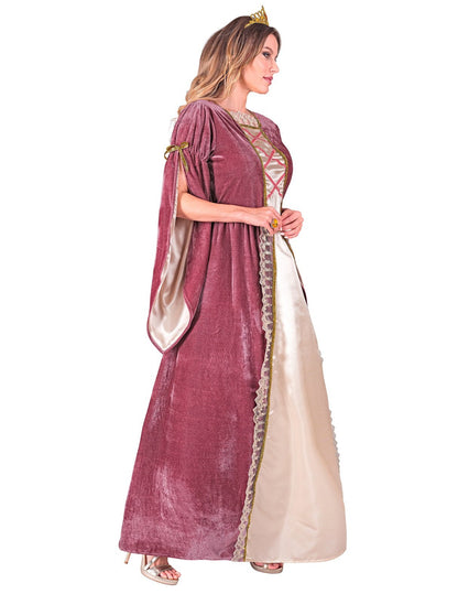 Prințesa medievală roz și albă deghizată prințesa medievală a femeilor