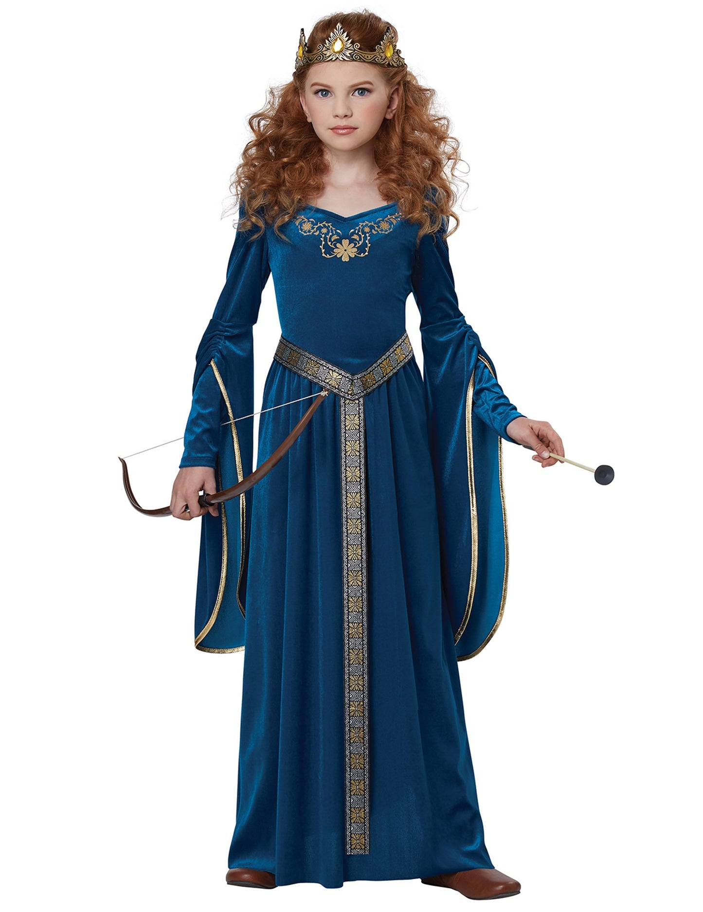 Médieval Princess Costum Velvet Fată de lux