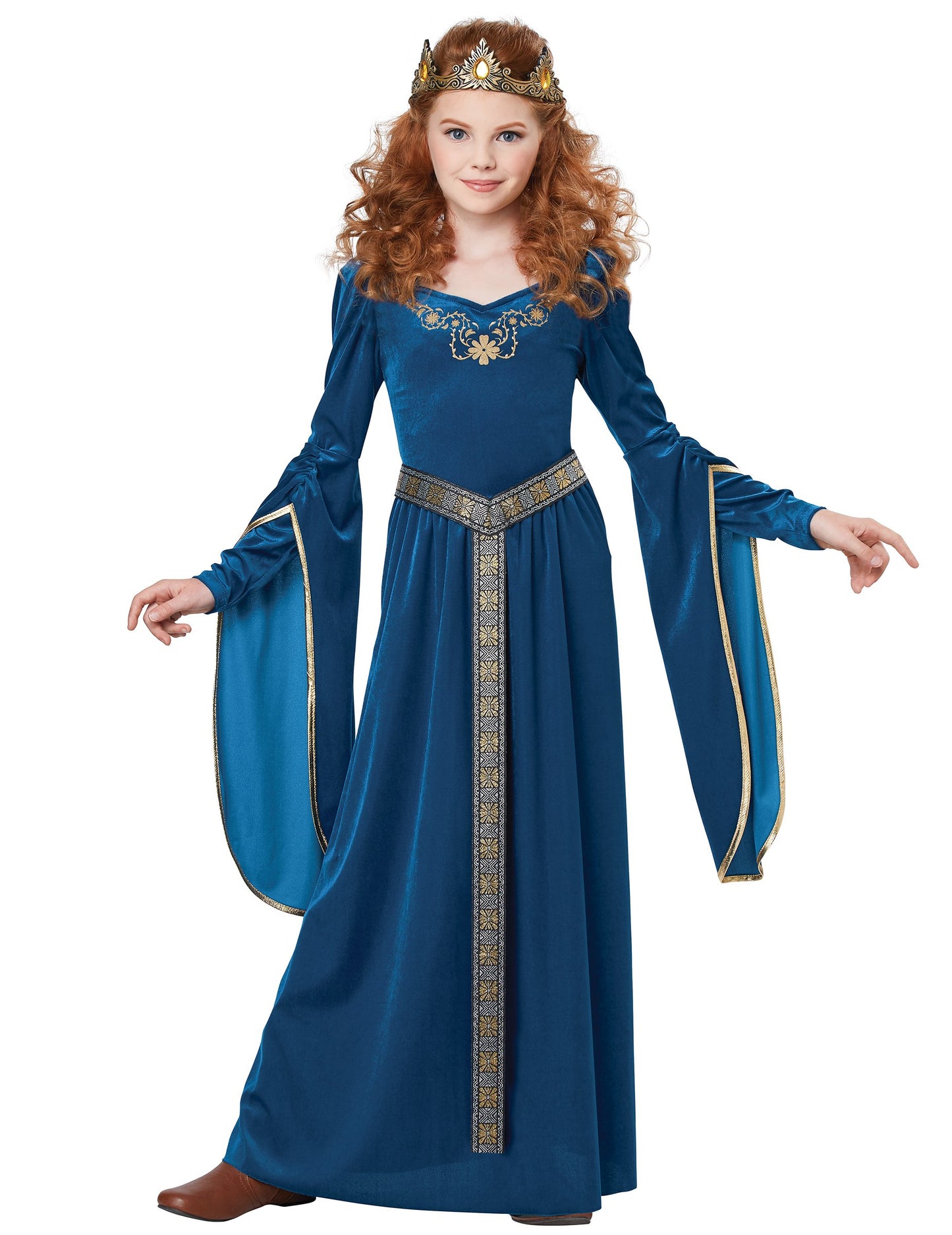 Médieval Princess Costum Velvet Fată de lux