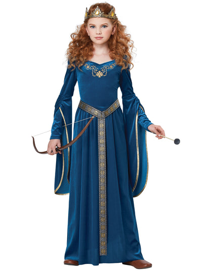 Médieval Princess Costum Velvet Fată de lux