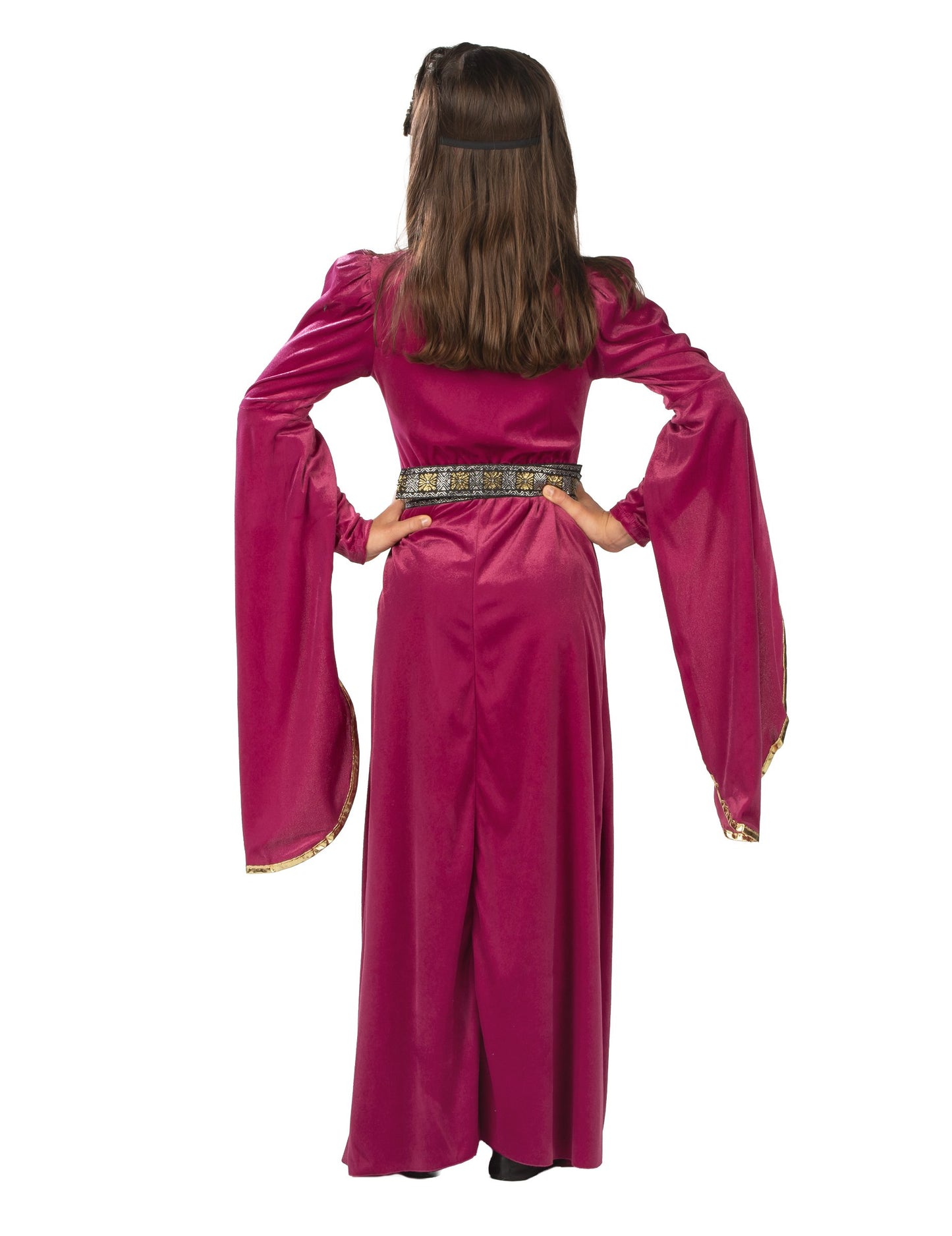 Médieval Princess Costum Velvet Pink Girl