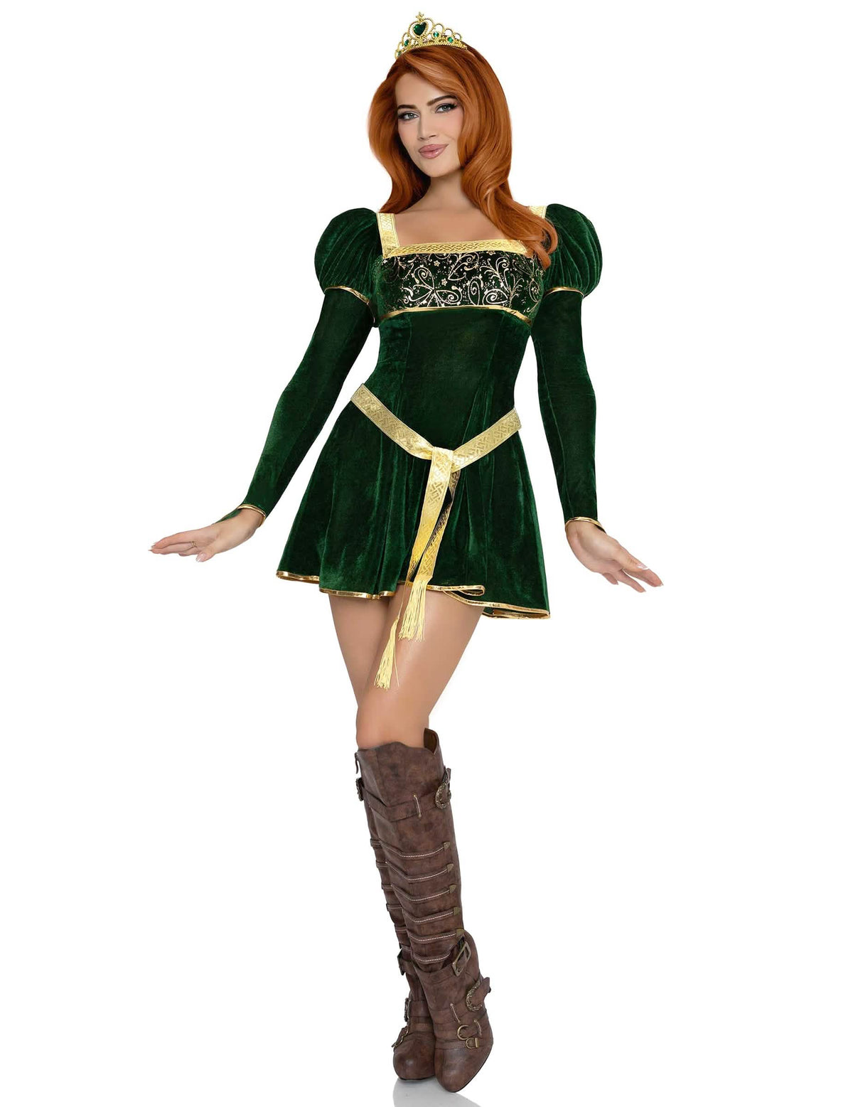 Déguisement princesse verte sexy femme