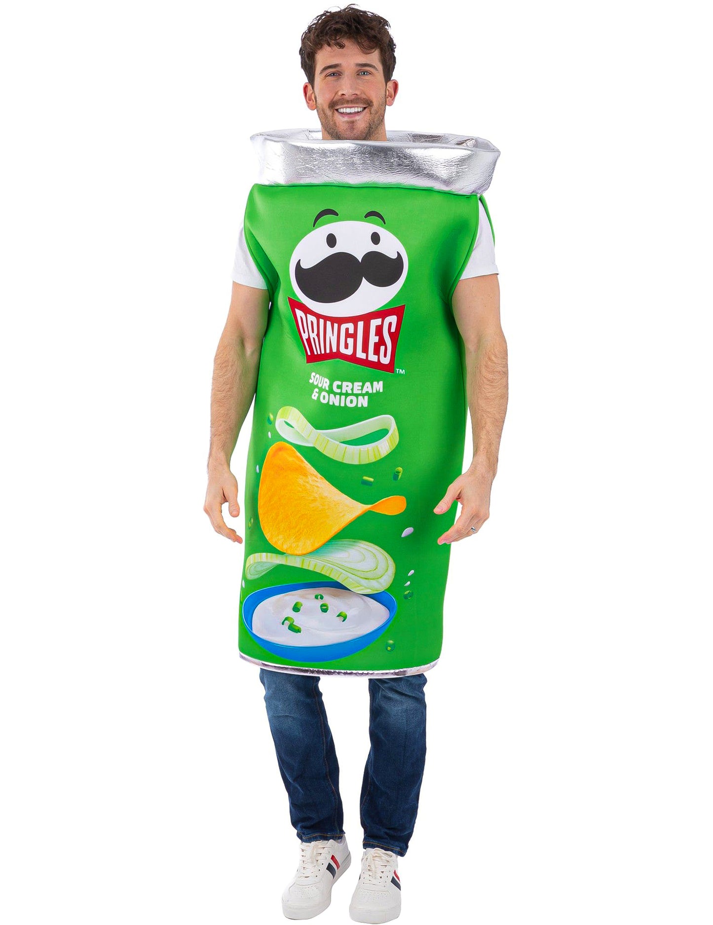 Déguisement Pringles® saveur crème acidulée et oignon adulte