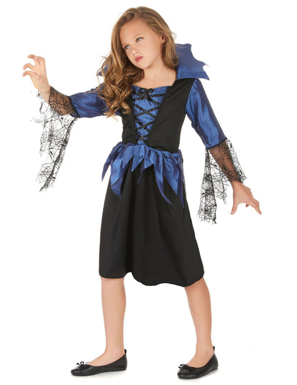 Costum albastru Queen Spider Fata
