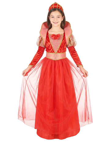 Regina medievală deghizată cu fetele pufos