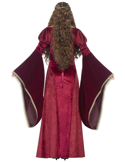 Femeia Regină Regină Red Medievală deghizată