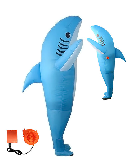 Costum de rechin gonflabil pentru adulți