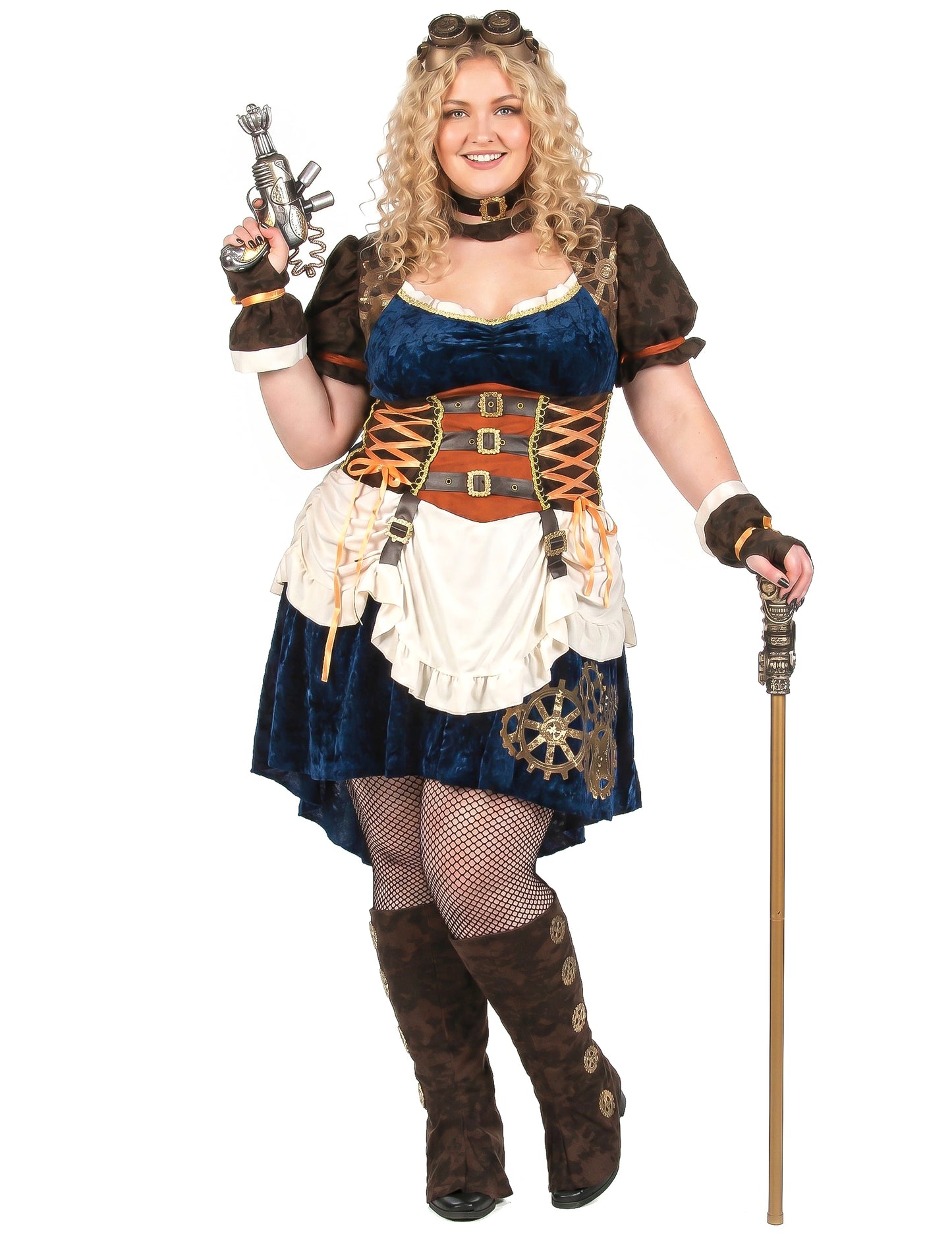 Déguisement rétro futuriste steampunk grande taille femme